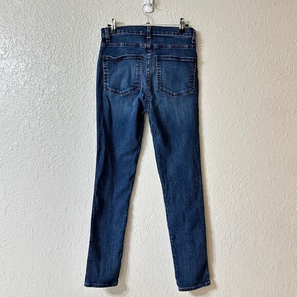 Veronica Beard Kate Tuxedo Stripe Skinny Jeans Bright Blue Women 26 - Picture 3 of 10